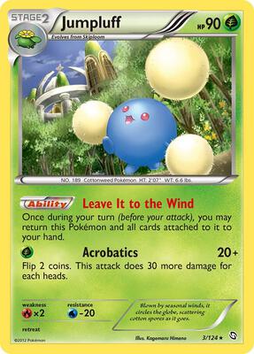 Jumpluff card from Dragons Exalted