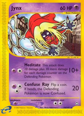 Jynx card from Aquapolis