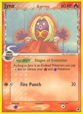 Jynx (Delta Species) card from EX Dragon Frontiers
