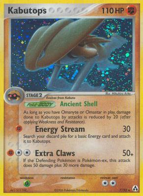 Kabutops card from EX Legend Maker