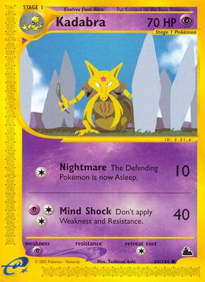 Kadabra card from Skyridge