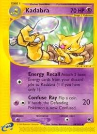 Kadabra card from Expedition