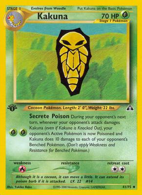 Kakuna card from Neo Discovery