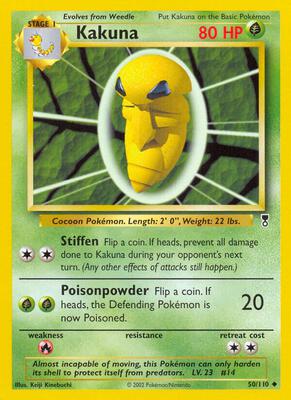 Kakuna card from Legendary Collection