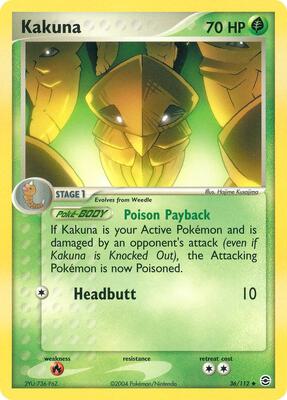 Kakuna card from EX FireRed & LeafGreen