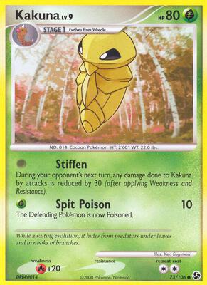 Kakuna card from Great Encounters