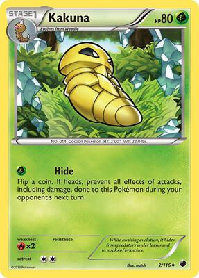 Kakuna card from Plasma Freeze