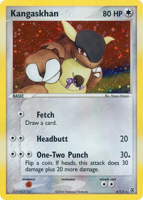 Kangaskhan card from EX FireRed & LeafGreen