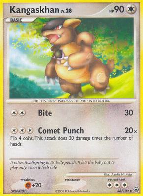 Kangaskhan card from Majestic Dawn
