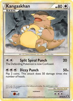 Kangaskhan card from Triumphant