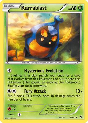 Karrablast card from Noble Victories