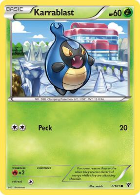 Karrablast card from Plasma Blast
