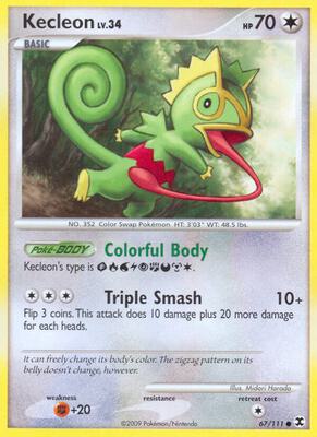 Kecleon card from Rising Rivals
