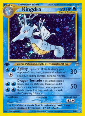 Kingdra card from Neo Genesis