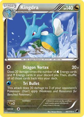 Kingdra card from Plasma Freeze