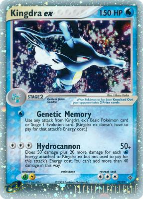 Kingdra ex card from EX Dragon