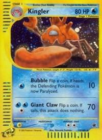Kingler (15) card from Expedition