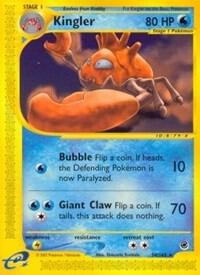 Kingler (50) card from Expedition