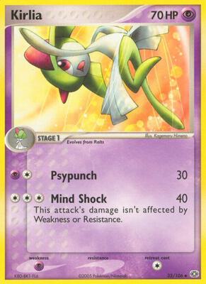 Kirlia card from EX Emerald
