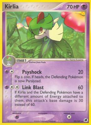 Kirlia card from EX Dragon Frontiers