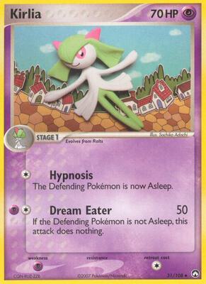Kirlia card from EX Power Keepers