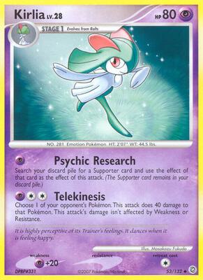 Kirlia card from Secret Wonders