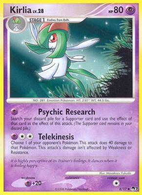 Kirlia card from POP Series 7