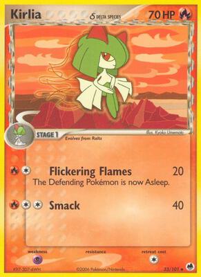 Kirlia (Delta Species) card from EX Dragon Frontiers