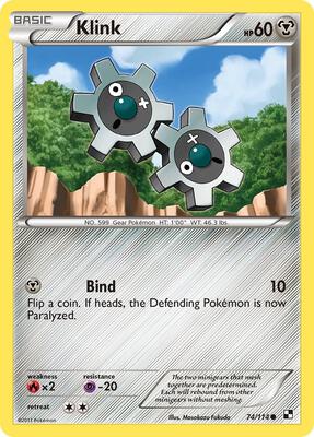 Klink card from Black and White