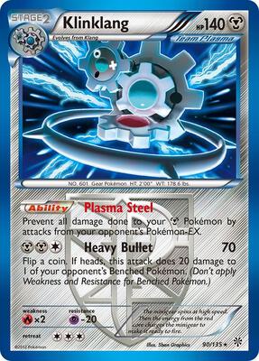 Klinklang (Team Plasma) card from Plasma Storm