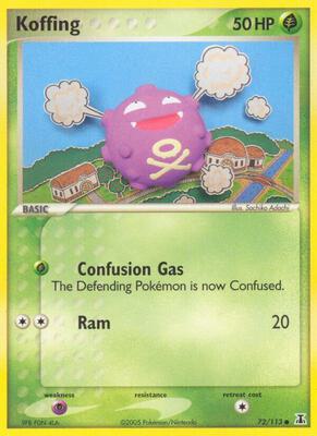 Koffing card from EX Delta Species