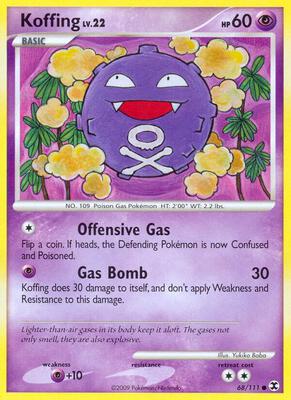 Koffing card from Rising Rivals
