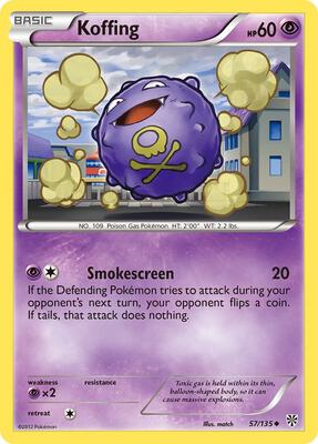 Koffing (57) card from Plasma Storm