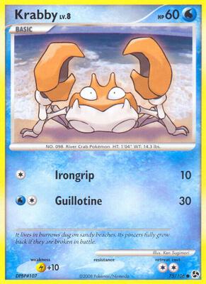 Krabby card from Great Encounters