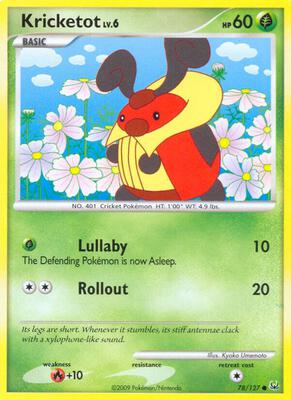 Kricketot card from Platinum