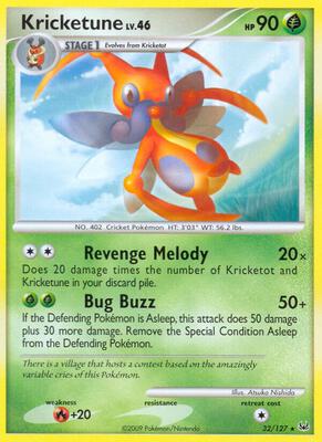 Kricketune card from Platinum