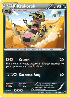 Krokorok card from XY Base Set