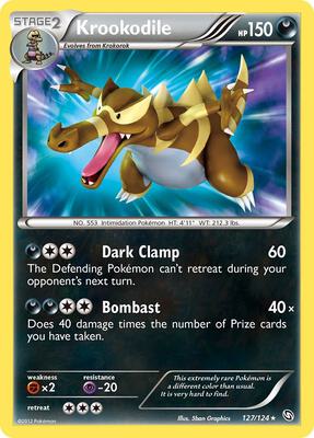 Krookodile card from Dragons Exalted