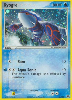 Kyogre - 006/106 card from EX Emerald