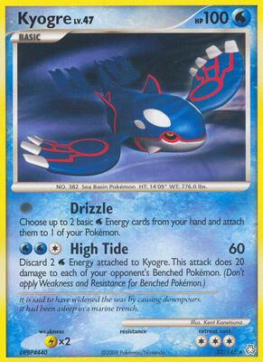 Kyogre card from Legends Awakened