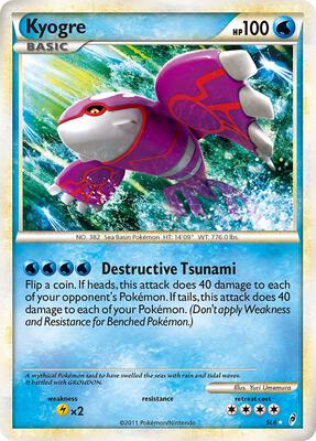 Kyogre (Shiny) card from Call of Legends