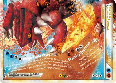 Kyogre & Groudon Legend (Bottom) card from Undaunted