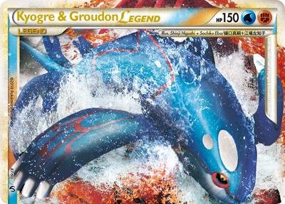 Kyogre & Groudon Legend (Top) card from Undaunted