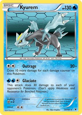 Kyurem card from Noble Victories