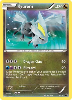 Kyurem card from Dragon Vault