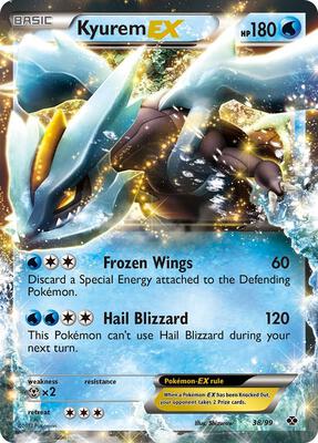 Kyurem EX card from Next Destinies
