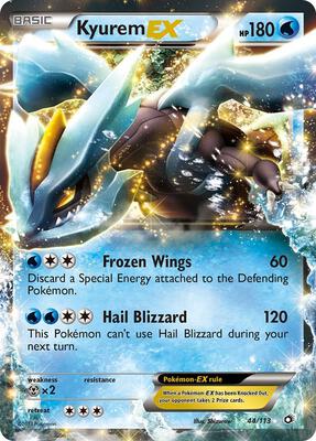 Kyurem EX card from Legendary Treasures