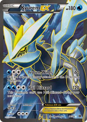 Kyurem EX (96 Full Art) card from Next Destinies
