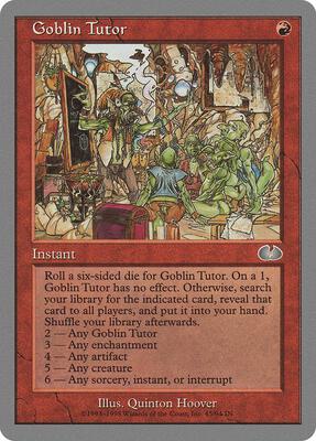 Goblin Tutor card from Unglued
