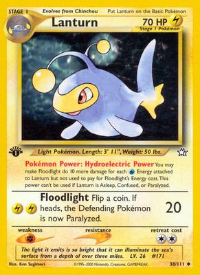 Lanturn card from Neo Genesis